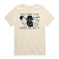 thumbnail image 1 of Star Wars - The Dark Side Made Me Do It - Toddler Boys Short Sleeve Graphic T-Shirt, 1 of 3