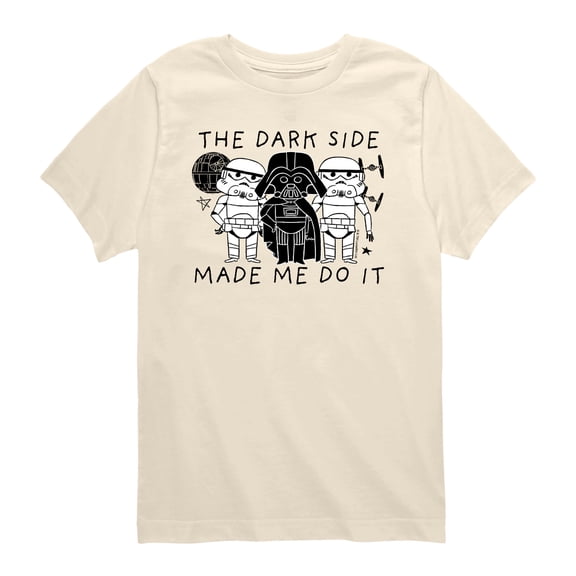 Star Wars - The Dark Side Made Me Do It - Toddler Boys Short Sleeve Graphic T-Shirt