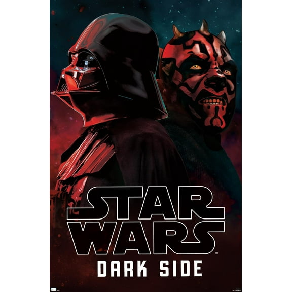 Star Wars: The Dark Side - Vader and Maul Dark Side Wall Poster, 14.725" x 22.375"