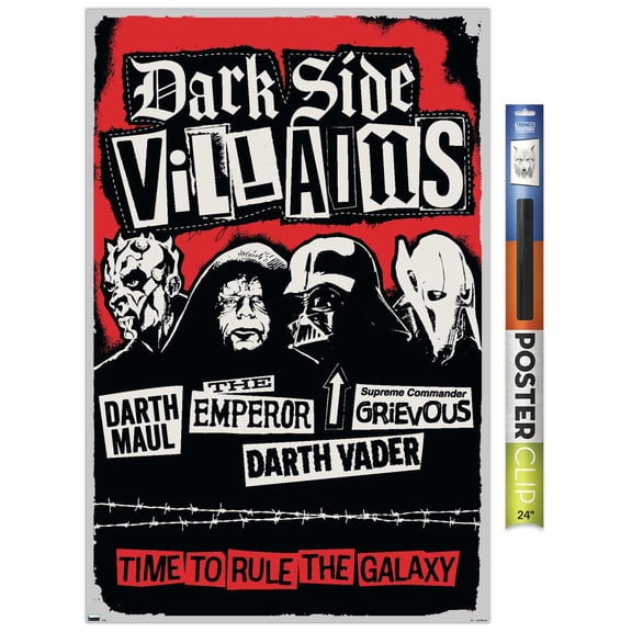 Star Wars: The Dark Side - Villains Wall Poster, 22.375" x 34"