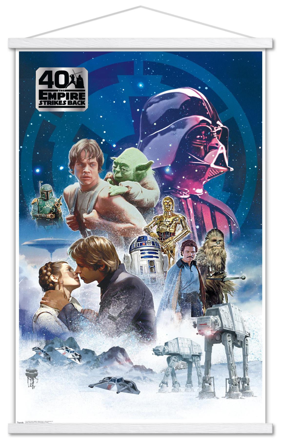 Star Wars: The Empire Strikes Back 40th - Classic Wall Poster, 22.375 x  34 