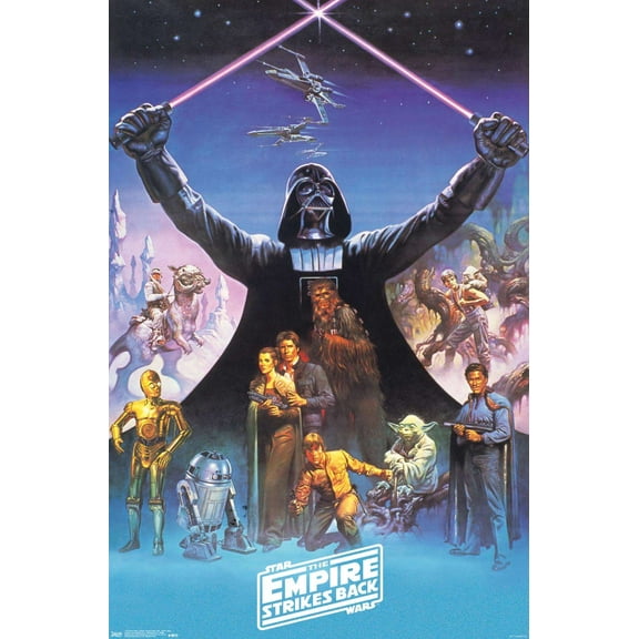 Star Wars: The Empire Strikes Back 40th - Darth Vader Wall Poster, 14.725" x 22.375"