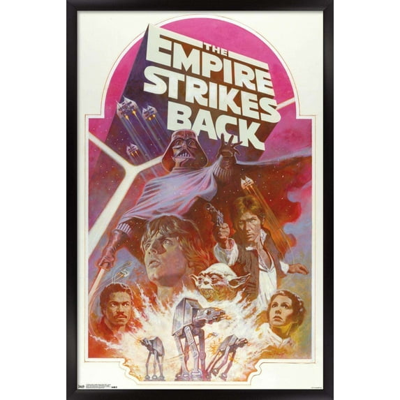 Star Wars: The Empire Strikes Back 40th - Group Wall Poster, 22.375" x 34", Framed