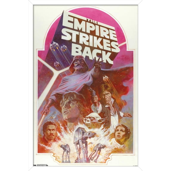 Star Wars: The Empire Strikes Back 40th - Group Wall Poster, 22.375" x 34", Framed