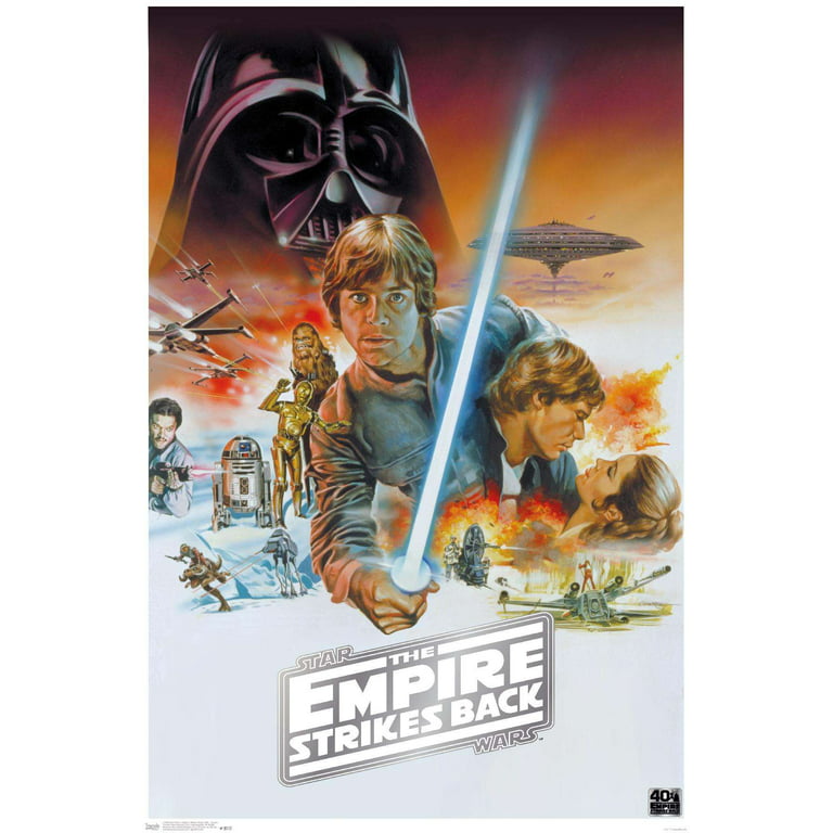 Star Wars: The Empire Strikes Back 40th - Scenic Wall Poster, 14.725 x  22.375 