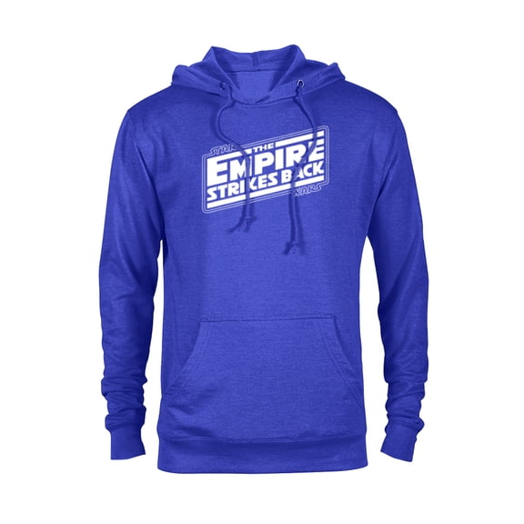 Star Wars The Empire Strikes Back Angled Movie Logo - Pullover Hoodie for Adults - Customized-Royal Heather