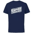 thumbnail image 1 of Star Wars The Empire Strikes Back Angled Movie Logo - Short Sleeve Cotton T-Shirt for Adults - Customized-Navy, 1 of 5