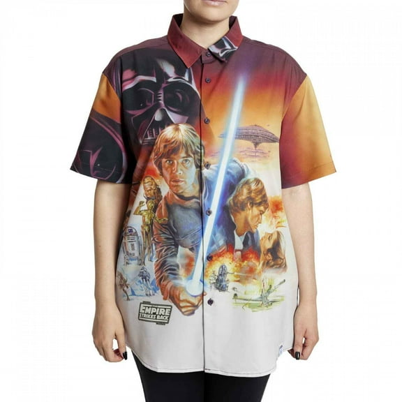 Star Wars The Empire Strikes Back Camp Shirt, XXX-Large