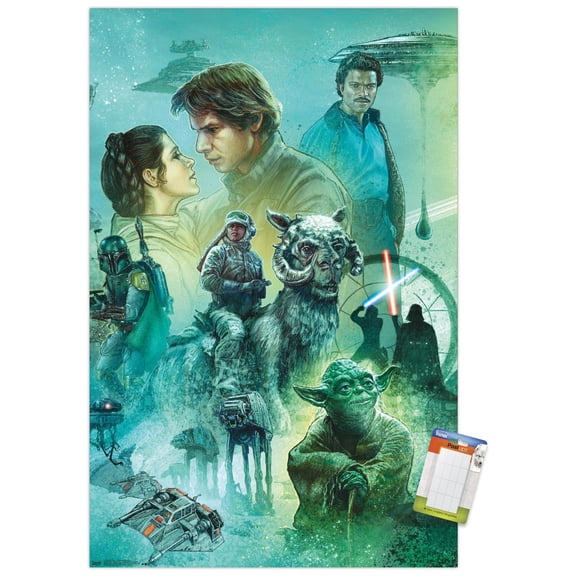 Star Wars: The Empire Strikes Back - Celebration Mural Wall Poster, 22.375" x 34"