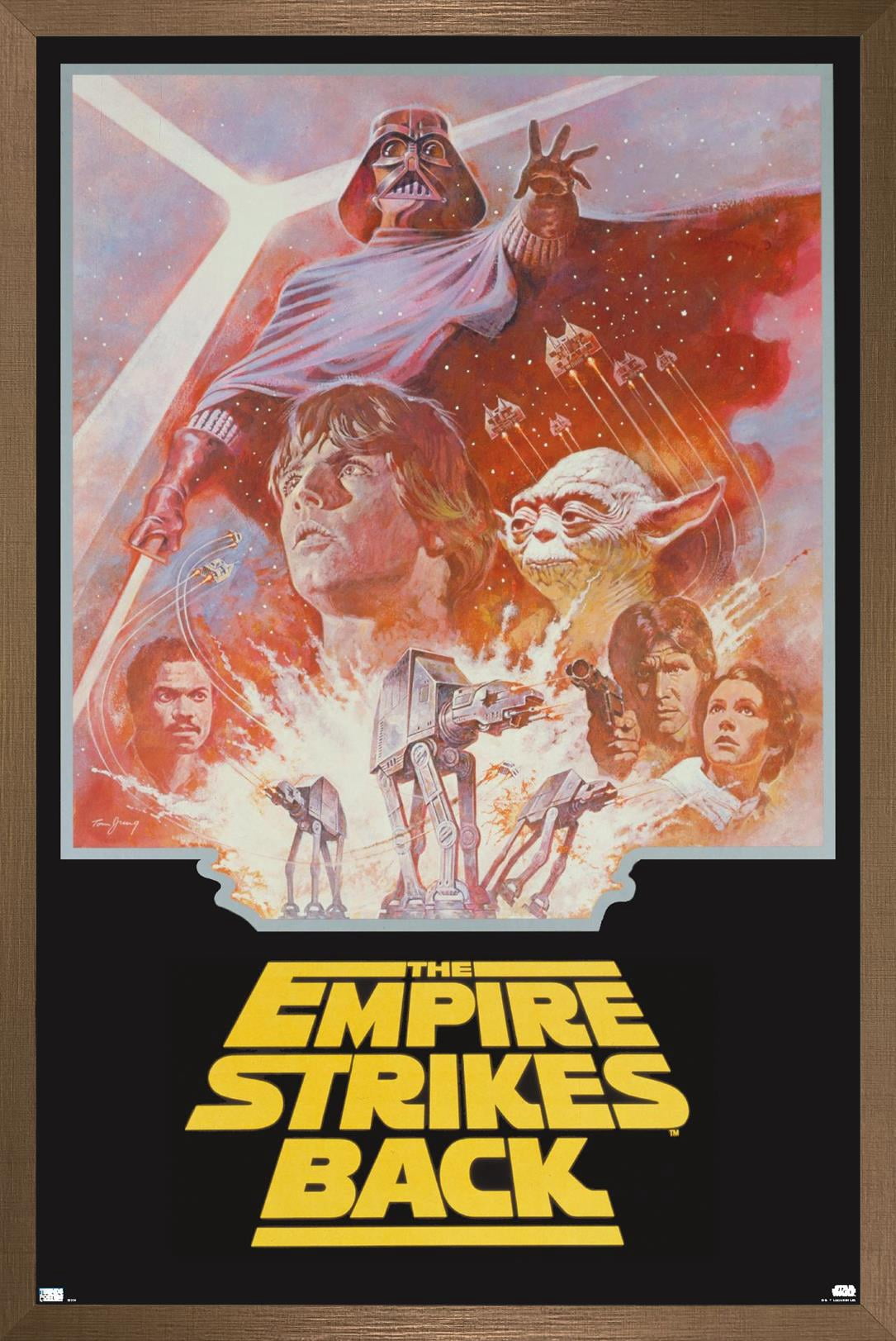 Star Wars: The Empire Strikes Back - Group One Sheet Wall Poster, 22.375" x 34" Framed