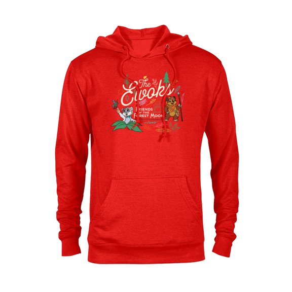 Star Wars The Ewoks Friends of the Forest Moon - Pullover Hoodie for Adults - Customized-Red