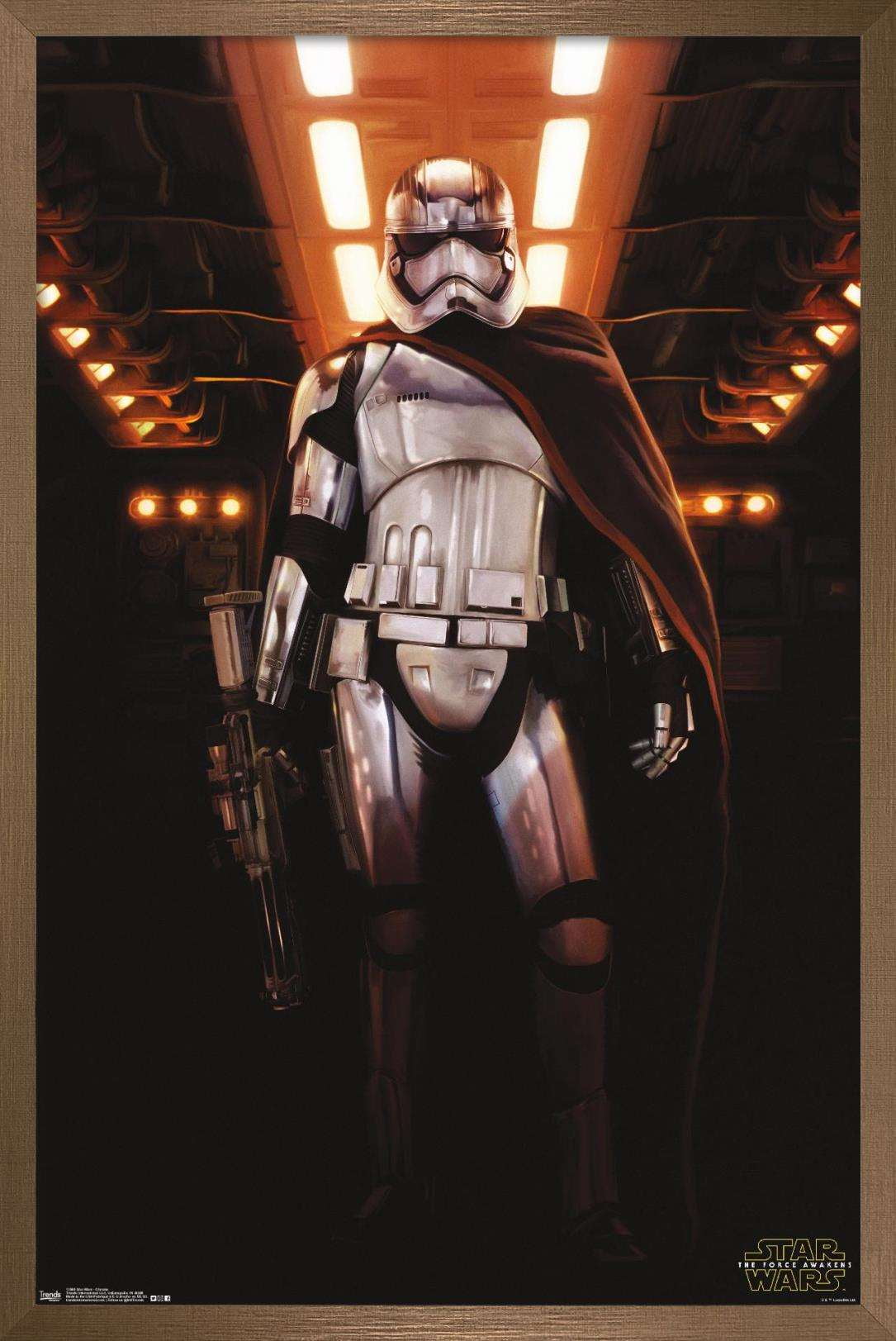Star Wars: The Force Awakens - Chrome Wall Poster, 14.725" x 22.375", Framed