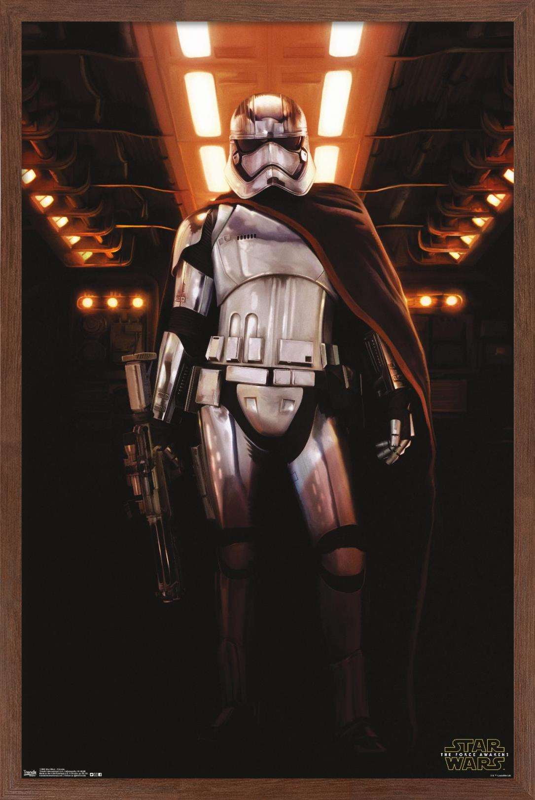 Star Wars: The Force Awakens - Chrome Wall Poster, 22.375" x 34", Framed