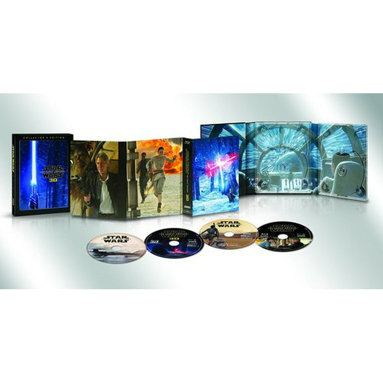 Interpunctie maak een foto Rijpen Star Wars: The Force Awakens (Collector's Edition) (3D Blu-ray + Blu-ray +  DVD + Digital HD) - Walmart.com