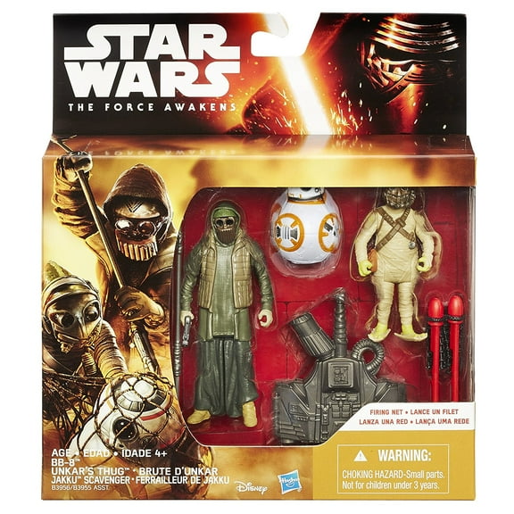 Star Wars The Force Awakens Desert Mission BB-8 And Unkar's Thug Action Figure Set, 9 Pieces
