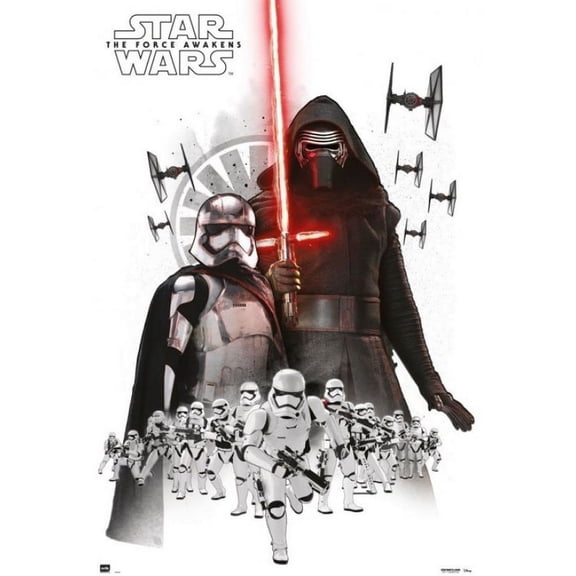 Star Wars The Force Awakens Empire White Laminated Poster (24 x 36)