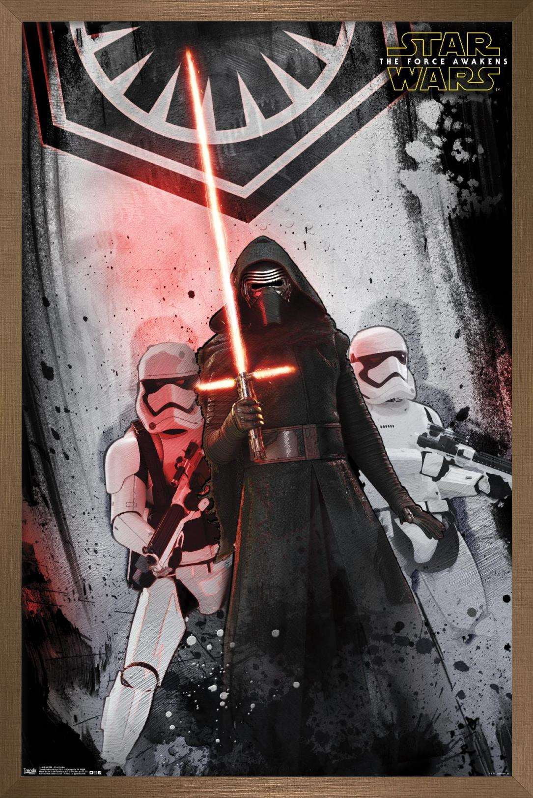 Star Wars: The Force Awakens - First Order Wall Poster, 14.725" x 22.375", Framed