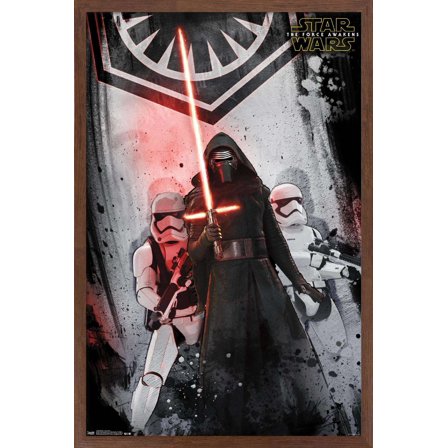 Star Wars: The Force Awakens - First Order Wall Poster, 14.725" x 22.375", Framed