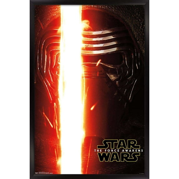 Star Wars: The Force Awakens - Kylo Portrait Wall Poster, 14.725" x 22.375", Framed