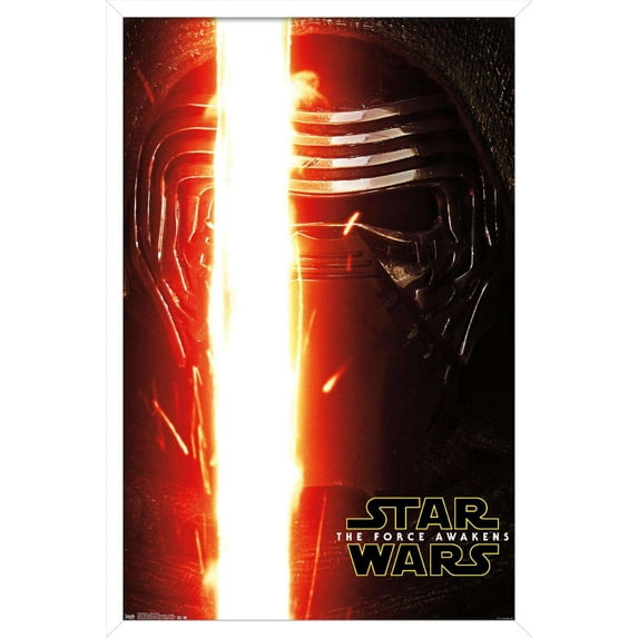 Star Wars: The Force Awakens - Kylo Portrait Wall Poster, 14.725" x 22.375", Framed