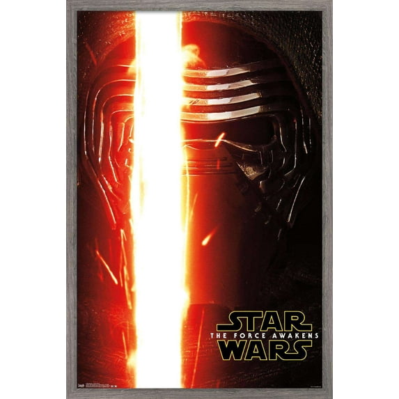 Star Wars: The Force Awakens - Kylo Portrait Wall Poster, 22.375" x 34", Framed