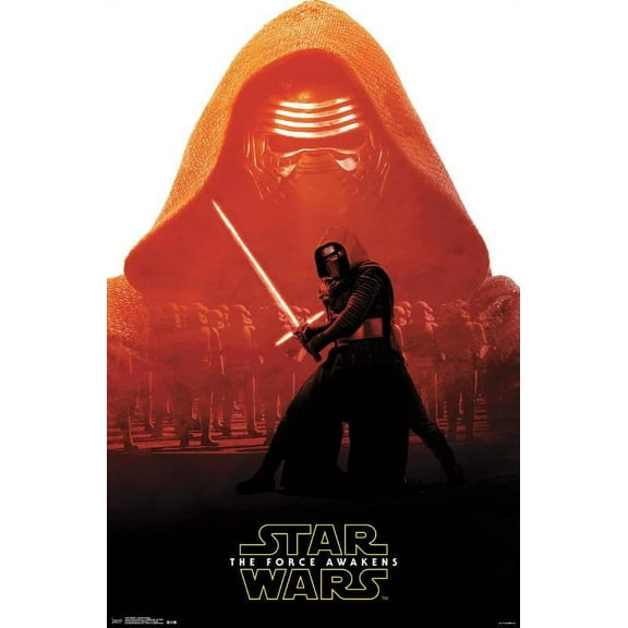 Star Wars: The Force Awakens - Kylo Ren Badge Wall Poster, 22.375" x 34"
