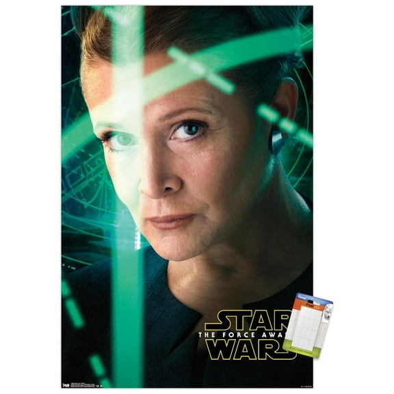 Star Wars: The Force Awakens - Leia Portrait Wall Poster, 14.725" x 22.375"