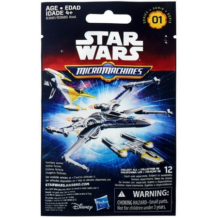 Hasbro Star Wars Micro Machines Blind Bag Series 01 Action Figures, 12 Count