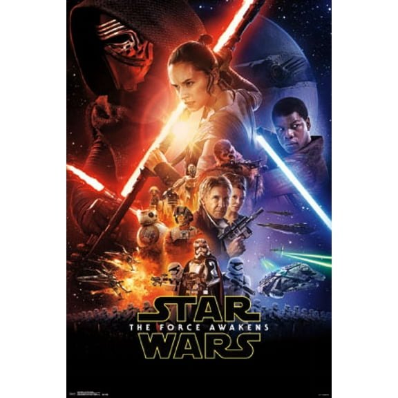 Star Wars The Force Awakens - One Sheet Poster Print (22 x 34)