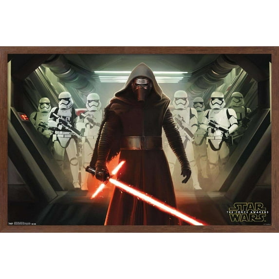Star Wars: The Force Awakens - Oppression Wall Poster, 14.725" x 22.375", Framed