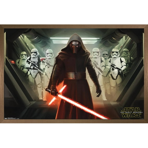 Star Wars: The Force Awakens - Oppression Wall Poster, 14.725" x 22.375", Framed
