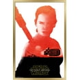 thumbnail image 1 of Star Wars: The Force Awakens - Rey Badge Wall Poster, 14.725" x 22.375", Framed, 1 of 3