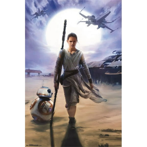 Star Wars The Force Awakens - Rey Poster Print (24 x 36)