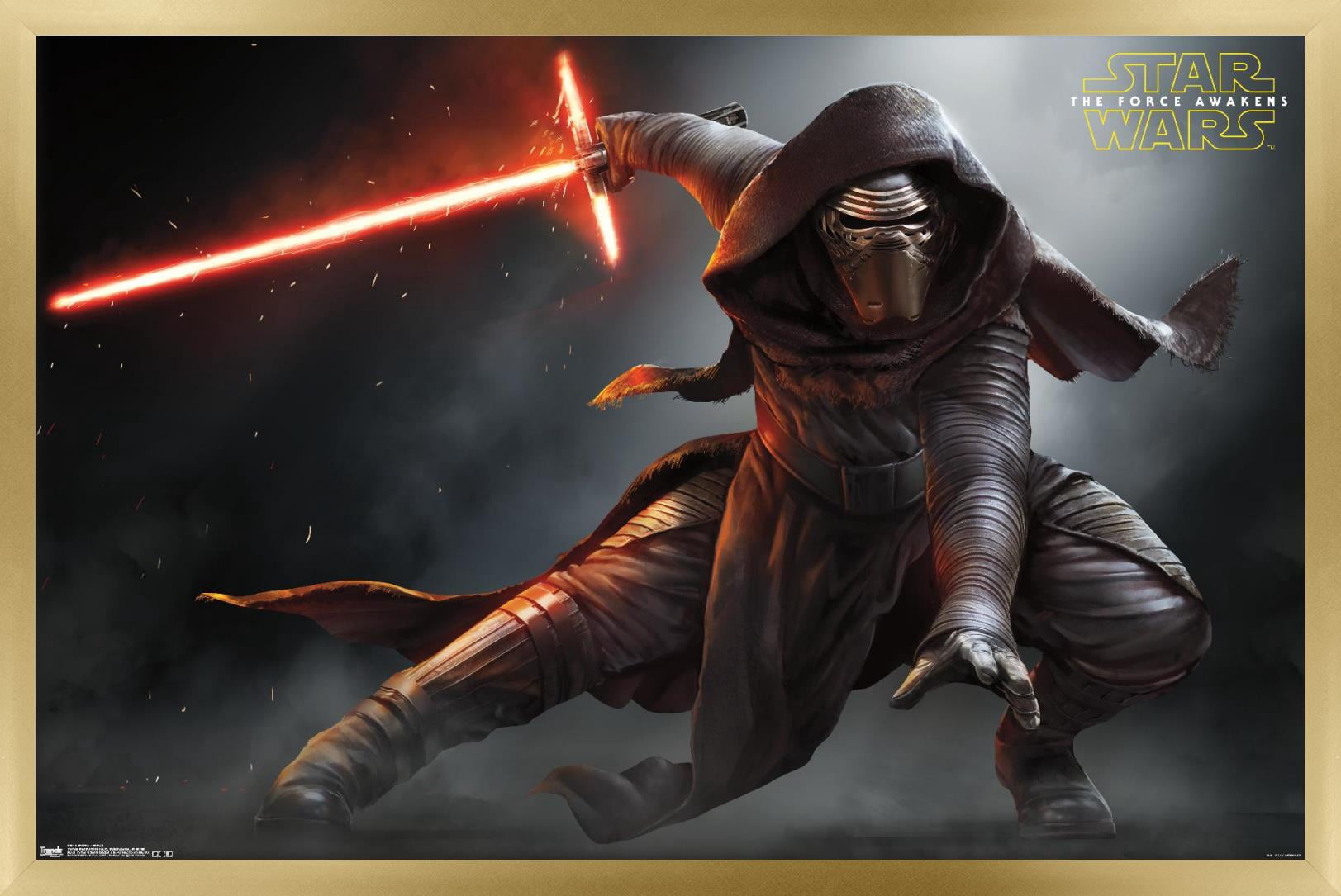 Star Wars: The Force Awakens - Stance Wall Poster, 14.725" x 22.375", Framed