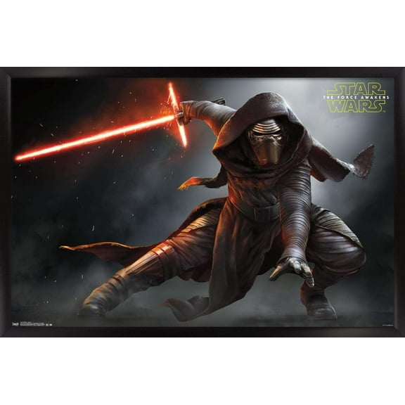 Star Wars: The Force Awakens - Stance Wall Poster, 22.375" x 34", Framed