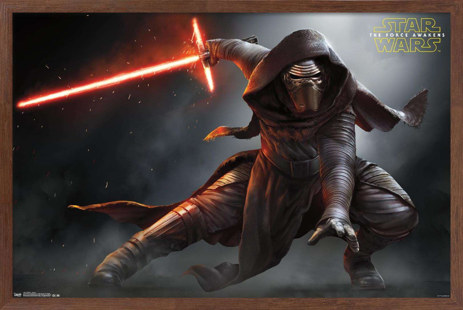Star Wars: The Force Awakens - Stance Wall Poster, 22.375" x 34", Framed