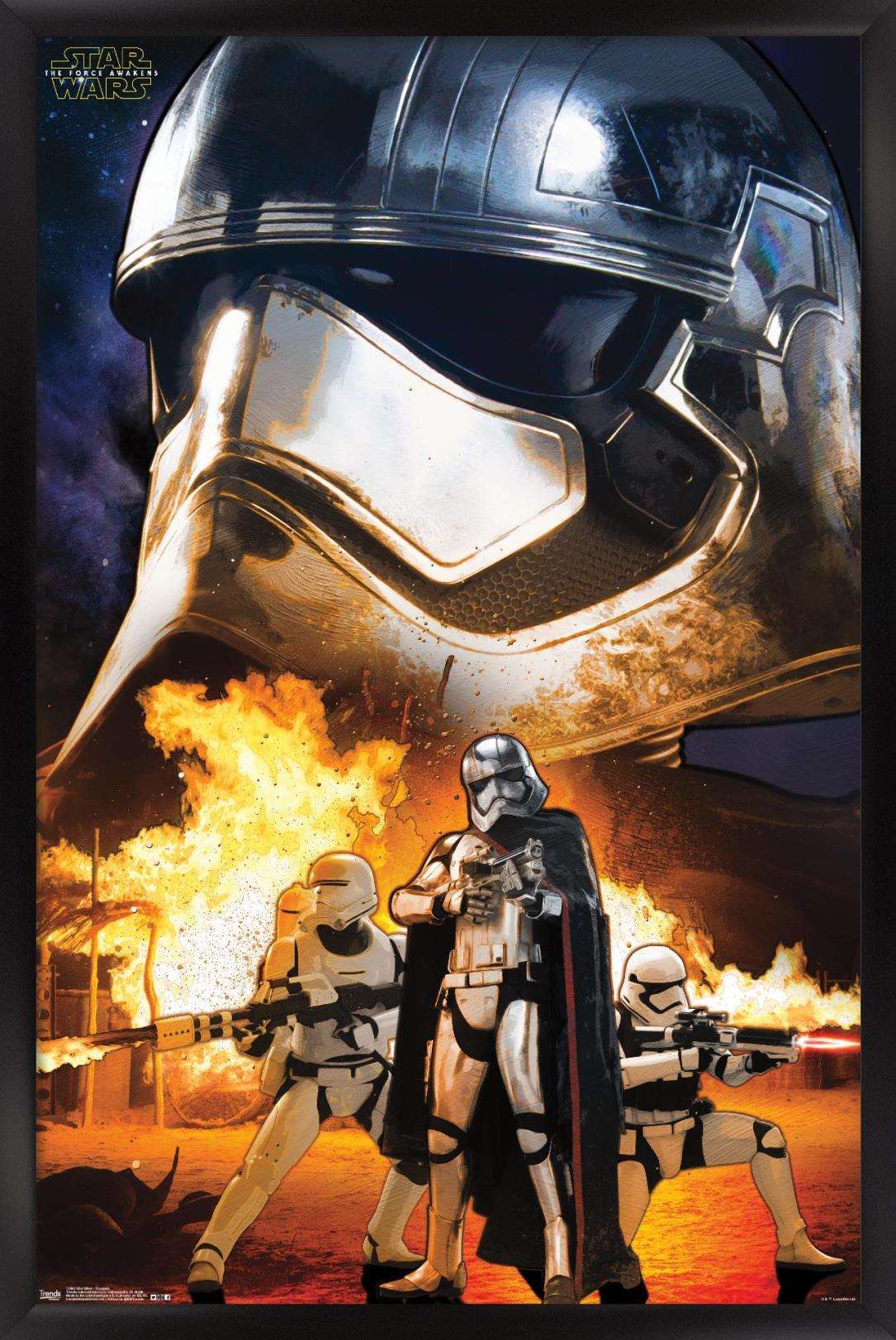 Star Wars: The Force Awakens - Troopers Wall Poster, 14.725" x 22.375", Framed