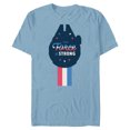 thumbnail image 1 of Star Wars The Force is Strong July 4th - Short Sleeve Blended T-Shirt for Adults - Customized-Ocean Blue, 1 of 5
