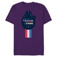 thumbnail image 1 of Star Wars The Force is Strong July 4th - Short Sleeve Blended T-Shirt for Adults - Customized-Purple, 1 of 5