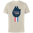 thumbnail image 1 of Star Wars The Force is Strong July 4th - Short Sleeve Cotton T-Shirt for Adults - Customized-Natural, 1 of 5