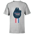 thumbnail image 1 of Star Wars The Force is Strong July 4th - Short Sleeve T-Shirt for Kids - Customized-Athletic Heather, 1 of 5