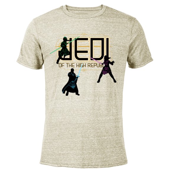 Star Wars The High Republic Jedi Defend - Short Sleeve Blended T-Shirt for Adults – Customized-Yellow
