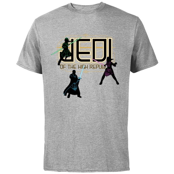 Star Wars The High Republic Jedi Defend - Short Sleeve Cotton T-Shirt for Adults - Customized-Athletic Heather