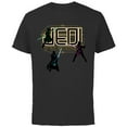 thumbnail image 1 of Star Wars The High Republic Jedi Defend - Short Sleeve Cotton T-Shirt for Adults - Customized-Black, 1 of 5