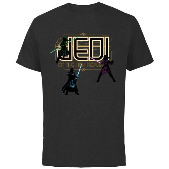 Star Wars The High Republic Jedi Defend - Short Sleeve Cotton T-Shirt for Adults - Customized-Black