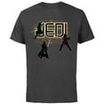 thumbnail image 1 of Star Wars The High Republic Jedi Defend - Short Sleeve Cotton T-Shirt for Adults - Customized-Charcoal, 1 of 5
