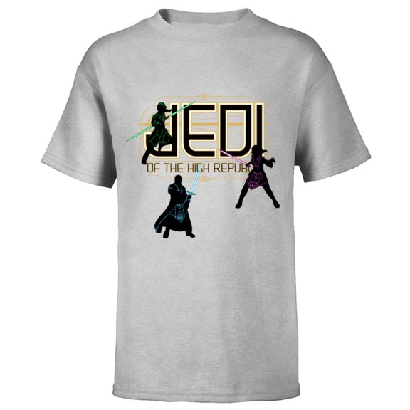 Star Wars The High Republic Jedi Defend - Short Sleeve T-Shirt for Kids – Customized-Athletic Heather