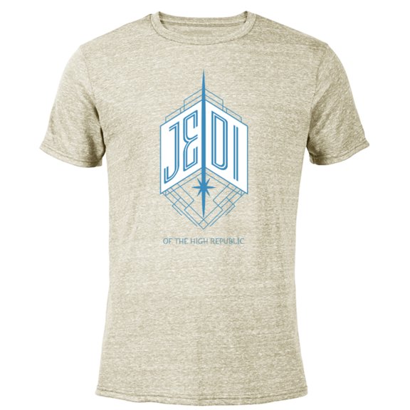 Star Wars The High Republic Jedi Emblem - Short Sleeve Blended T-Shirt for Adults – Customized-Yellow