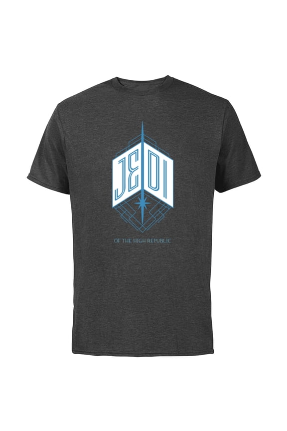 The High Republic Jedi Emblem - Short Sleeve Cotton T-Shirt for Adults - Customized-Charcoal