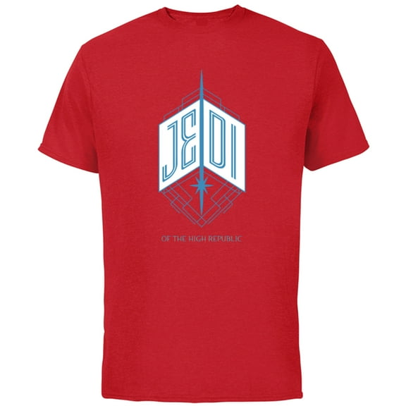Star Wars The High Republic Jedi Emblem - Short Sleeve Cotton T-Shirt for Adults - Customized-Red